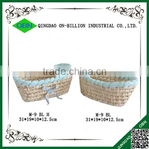 Wholesale Cheap Cute Mini Straw Basket With Bowknot thumbnail-2