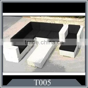 Modern Design Aluminum Frame Rattan Garden Sofa thumbnail-1