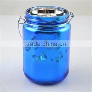 Butterfly Design Mirror Glass Jar Factory Supply thumbnail-3