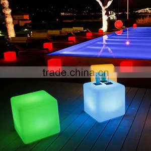 Led Cube Seat/ Led Chair/led Cube / Led Plastic Cube Seat/led Seat Light thumbnail-1