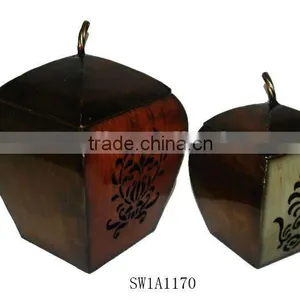 Apple Shape Metal Storage Boxes Set thumbnail-1