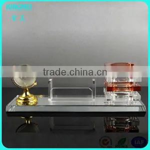 Photo Frame Engraved Crystal Office Pen Holder For Promotional Items thumbnail-2