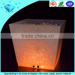 POP Colorful Bar OEM Tabletop PVC Acrylic Ice Bucket Led Ice Bucket thumbnail-3