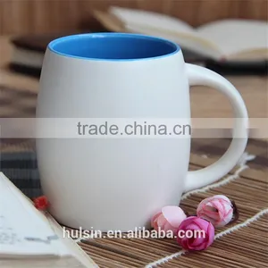 Promotional Matt Ceramic Mug With Customized Logo, Solid Color Glazed Cheap Mug thumbnail-4