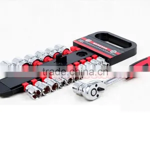 27pcs 19pcs 12pcs Socket Wrench Set Ratchet Wrench Socket Set 1/2 3/8 1/4 Driver Set thumbnail-3