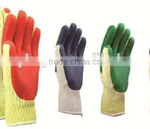 Sunnyhope Safety Industry for Work Green Latex Coated Gloves thumbnail-2