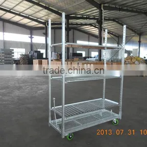Hot 2015 Metal Mesh Greenhouse Cart for Displaying and Transporting Flowers thumbnail-2