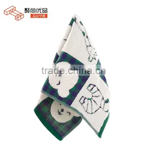 L00018 Bulk Wholesale 100% Cotton Face Embroidery Towel/ Hand Towel/ Bath Towel Sets thumbnail-1