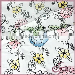Elegant Big Floral Printed Embroidered Cotton Lace Fabric for Dress/blouse thumbnail-2