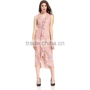 2017 Casual Lace Design Pattern Cloth Woman Dress thumbnail-4