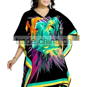 New Design Canvas Crepe Digital Printed Kaftan / Poncho/children Kaftan thumbnail-4