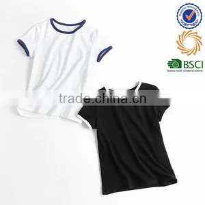 2017 New Design Sexy Hot Girl's Cotton t Shirt thumbnail-1