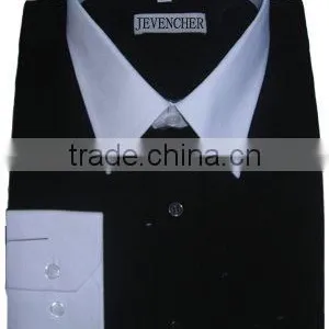 New Products Mens Wedding Business Wear Slim Fit Black Dress Shirts thumbnail-6