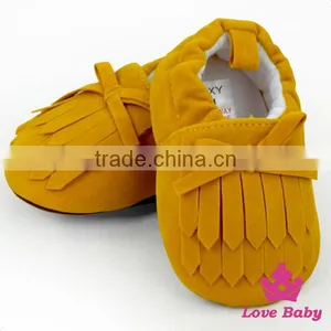 Solid Pink Color Newborn Baby Shoes Girl Fancy Baby Girls Prewalker Shoes Wholesale Kids Shoes Baby Moccasins thumbnail-5