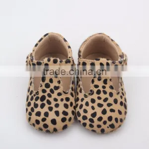 Leather Baby Girl Leopard Print Vintage Style Sandals Baby Shoes thumbnail-2