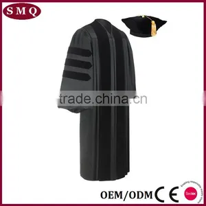 Wholesale High Quality Academic Robes Doctoral Graduation Gown thumbnail-3