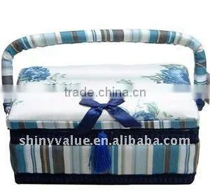 Beautiful Flower Pattern Sewing Basket Manufacturer thumbnail-5