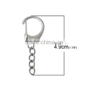 Custom Silver Tone Lobster Clasps For Key Rings Chain thumbnail-2