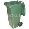 120L Eco-Friendly Standing dk Green Commercial Waste Waste Bins With Rubber Wheels thumbnail-1