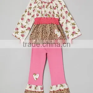 Newborn Chevron Ruffle Baby Boutique Wholesale Romper thumbnail-2