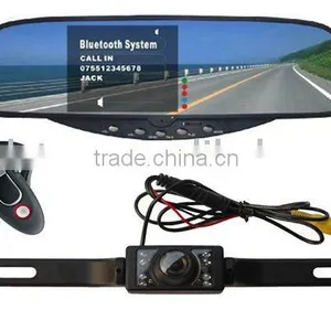 Bluetooth Rearview Mirror Car Bluetooth Handsfree thumbnail-1