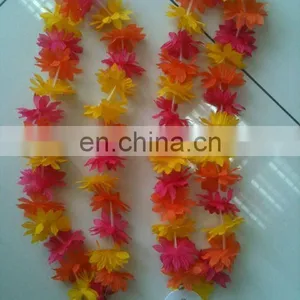 HAWAIIAN FLOWER LEI NECKLACE GARLAND HULA STAG HEN DO FESTIVAL BEACH PARTY FANCY thumbnail-1