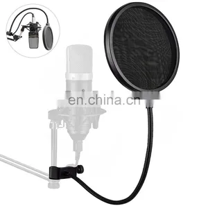 Studio Microphone Pop Filter Mic Recording Wind Screen Pop Shield Mask Popfilter thumbnail-1