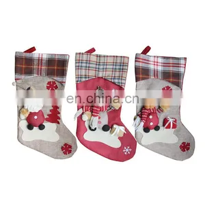 Non-woven Christmas Gift Decoration Snowflake Christmas Stocking thumbnail-2