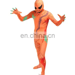Full Body Adult Pumpkin Spandex Lycra Zentai Suit Halloween Party Costume thumbnail-5