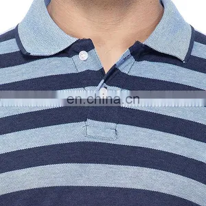 Custom Striped Simple Design Fashion China Cheap High Quality Plain Oversized t Shirt Polo thumbnail-6