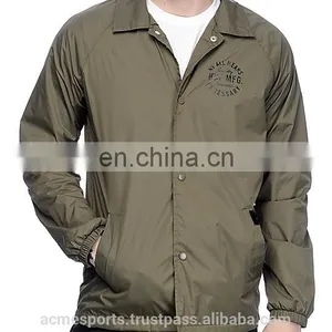 Coach Jackets - High Quality Custom Logo 100% Nylon Coaches Jackets Wholesale thumbnail-1