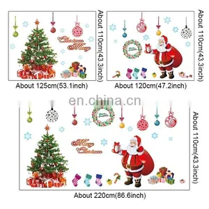 Dropshipping Christmas Stores Showcase Glass Removable Stickers Festival Wall Stickers Decoration, Size: 60 x 90cm thumbnail-2
