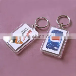 Square Acrylic Any Logo Printing Custom Name Keychains thumbnail-5
