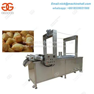 Industrial Continuous Fryer Machine/Automatic Continuous Fried Snacks French Machine For Sale thumbnail-1