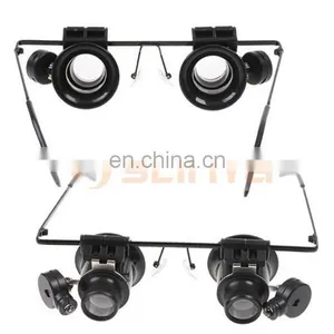 Binoculus Glasses Loupe LED Light 20X Eyewear Magnifier thumbnail-1