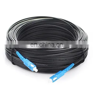 Indoor Outdoor 1F 2F 4F FTTH Fiber Optic Drop Cable With Steel Wire Strength Member thumbnail-3