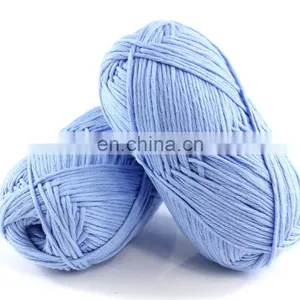 Free Sample Dyed 100% Cotton Yarn Price for Hand Knitting 28colors thumbnail-7