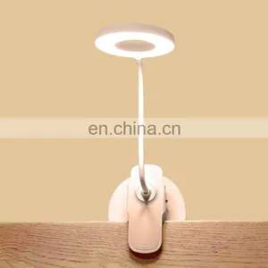 5W 1250mAh USB Charge Battery Desk Lamp Touch Control Bedside Reading Led Clip Table Lamp thumbnail-6