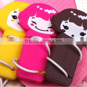 Hottest Little Girl Silicone Earphone Winder Lines Cable Winder thumbnail-2