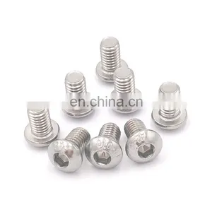 SS304 Stainless Steel Hexagon Socket Screws Round Pan Head Mushroom Head thumbnail-1