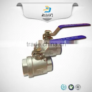 China Supplier 2 PCS 2Inch Two Ways Stainless Steel Female Thread Ball Valve thumbnail-5