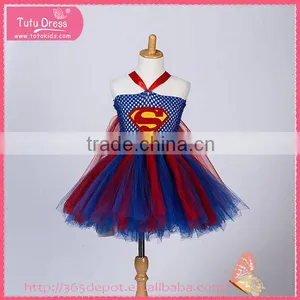 Knee High Movie Hero Pattern Sundress Halloween Costume Gauze Dress Supplier's Choice thumbnail-1