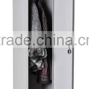 White Folding Single Door Police Uniform Steel Locker / Employee Storage Metal Locker thumbnail-3