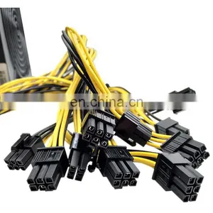 1800w Watt Power Supply 1u Single Machine Psu 80 Plus 180-240v 10*6p Pcie Cable For Motherboard thumbnail-3