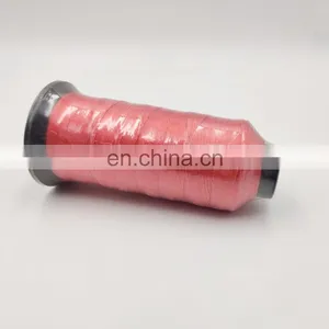 630D/2 Jueqi Factory Sale PET Dyed High Tenacity Sewing Thread Red thumbnail-5