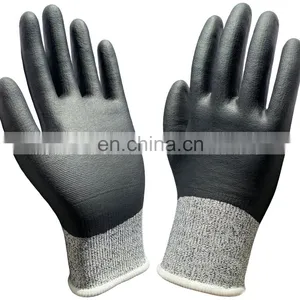 13 Gauge Gray Nylon Polyester Lining Smooth Nitrile Work Gloves thumbnail-5