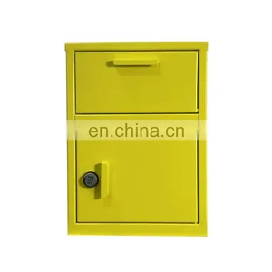 Galvanized Steel Power Coating Free Standing Parcel Drop Box Standing Mail Box thumbnail-5
