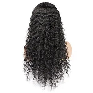 Deep Wave 13x4 Front Wig Human Hair Wigs Brazilian Human Hair Wigs Natural Color thumbnail-4