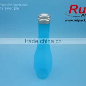 Hot! Long Thin Plastic PET Bottle With Aluminum Cap for Beverage/drink, Clear PET Juice Bottle thumbnail-4