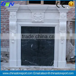 Good Sale White Marble Fireplace For Indoor thumbnail-1